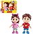 Mini Bonecos Maria Clara E Jp Youtuber 12cm - Baby Brink - Imagem 2