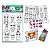 Kit Pinturas Infantil Desenhos Adesivos Com Giz - Imagem 1