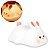 Luminária Abajur Coelho Silicone Infantil Touch Luz De Toque - Imagem 1