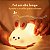 Luminária Abajur Coelho Silicone Infantil Touch Luz De Toque - Imagem 6