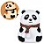 Luminária Abajur Panda Silicone Infantil Touch Luz De Toque - Imagem 1