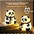 Luminária Abajur Panda Silicone Infantil Touch Luz De Toque - Imagem 4