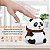 Luminária Abajur Panda Silicone Infantil Touch Luz De Toque - Imagem 5