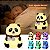 Luminária Abajur Panda Silicone Infantil Touch Luz De Toque - Imagem 8