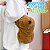 Mochila Bolsa Capivara Pelúcia Fofa 25cm Com Alças Infantil - Imagem 7