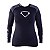 Blusa Segunda Pele Feminina Bolinhas Brancas - Imagem 2