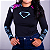 Blusa Segunda Pele Feminina Caveira Flores - Imagem 3