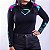 Blusa Segunda Pele Feminina Caveira Flores - Imagem 4