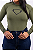 Blusa Segunda Pele Verde Oliva Feminina - Imagem 4