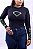Blusa Segunda Pele - Preta e Verde Flúor Feminina - Imagem 5