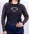 Blusa Segunda Pele Feminina Caveiras Estrelas Laranja - Imagem 4