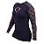 Blusa Segunda Pele Feminina Caveiras Estrelas Laranja - Imagem 1