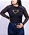 Blusa Segunda Pele Feminina Caveiras Estrelas Laranja - Imagem 6
