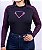 Blusa Segunda Pele Feminina Caveiras Estrelas Pink - Imagem 4