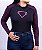 Blusa Segunda Pele Feminina Caveiras Estrelas Pink - Imagem 6