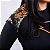 Blusa Segunda Pele Feminina Caveiras e Rosas Laranjas - Imagem 4