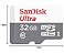 Cartão de Memória 32GB Ultra microSDHC UHS-I cartão com adaptador SDSQUNR-032G-GN3MA - SanDisk - Imagem 3