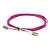 Cordão Óptico 5m LC/UPC-LC/UPC MM G651.1 50/125 OM4 Duplex 3.0mm LSZH Magenta - Imagem 1