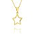 Colar Estrela Folheado a Ouro 18k - 06610 - Imagem 1
