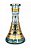 VASO BLESS 30CM PARIS TOWER AZUL - Imagem 2