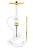 NARGUILE SULTAN MIID MILK INK BRANCO DOURADO - Imagem 1