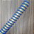 MANGUEIRA SILICONE HELIX AZUL/DOURADO - Imagem 2