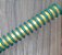 MANGUEIRA SILICONE HELIX VERDE/DOURADO - Imagem 2