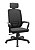 Cadeira para escritório presidente giratória assento poliéster com encosto em tela Riq Soft - Imagem 1