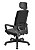 Cadeira para escritório presidente giratória assento poliéster com encosto em tela Riq Soft - Imagem 3