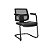 Cadeira fixa de atendimento preta BRIPX Preto/Preto - Imagem 1