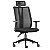 Cadeira Presidente ergonômica para escritório encosto em tela giratória preta ADT - Imagem 1