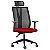 Cadeira Presidente ergonômica para escritório encosto em tela giratória preta ADT - Imagem 2