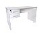 Mesa Reta 1,20x60 para escritório e home office Branco/Branco *Com 2 gavetas - Imagem 1