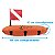 BÓIA-02R Fun Dive, Marcação Torpedo Bandeira com capa de nylon - Imagem 2