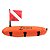 BÓIA-02R Fun Dive, Marcação Torpedo Bandeira com capa de nylon - Imagem 1