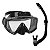 KIT MX-03 SK-07, Máscara Visão Panorâmica Snorkel com válcula - Imagem 1