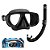 KIT DUA, Máscara Respirador para Mergulho Snorkel - Imagem 1