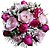 Buquê com 08 Rosas Cor de Rosa e 12 Rosas Pink Nacionais - Imagem 1