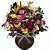 Arranjo Mix de Flores Nobres No Vaso Redondo - Imagem 1