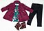 Conjunto body, casaco e calça Floresta Encantada - Carinhoso - Imagem 1