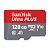 Cartão Micro SD Ultra Classe 10 128GB com adaptador Sandisk - Imagem 1