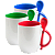 Caneca com Colher Semi Conica Para Sublimação - Imagem 1