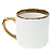 Caneca Imperial Borda E Alça Ouro - Imagem 1