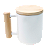 Caneca Wood com Tampa e Alça Bambu - Imagem 1