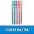 Caneta Gel CiS Gelyx Pastel 0.8mm Kit com 6 Cores - Imagem 3