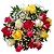 Buquê com 18 Rosas Nacionais Coloridas - Imagem 1