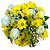 Buquê com Margaridas Amarelas e 6 Rosas Brancas Nacionais - Imagem 1