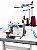 Máquina de Costura Overlock Industrial Jack E5-4 fios Ponto Cadeia - Imagem 3