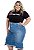Saia Jeans Plus Size Evangélica Estonada Anagrom Ref.10003 - Imagem 4