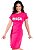 Vestido T-Shirt Rosa Moda Evangélica Frases Anagrom Ref.V014 - Imagem 3